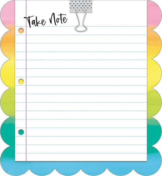 Carson Dellosa Creatively Inspired Notepad, 50 Sheet Rainbow Note Pad for To Do List and Checklist, Classroom Organization Stationary, Desk Accessories and Office Supplies