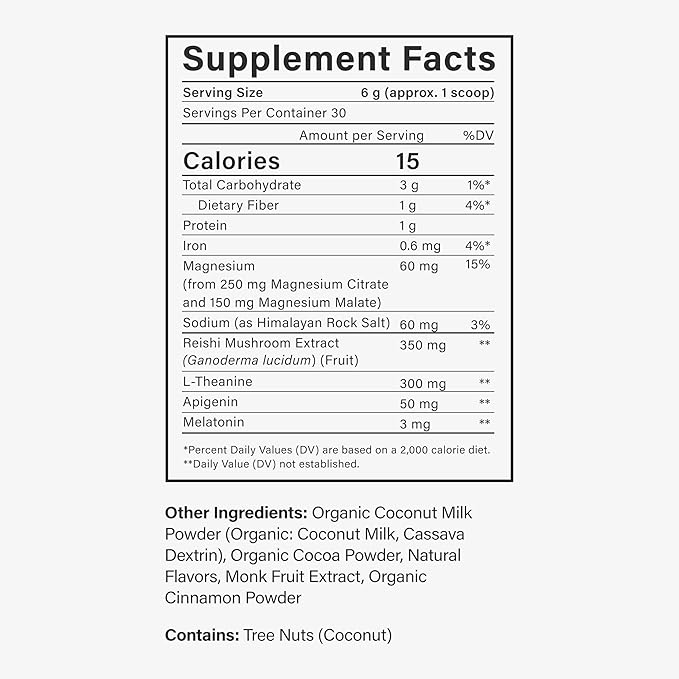 Beam Dream Sleep Powder, L-Theanine, Apigenin, Reishi and Magnesium, Third Party Tested Natural Sleep Aid & Sleep Supplement for Deep Sleep, Relaxation and Recovery, Natural Sleep Support, 30 Servings