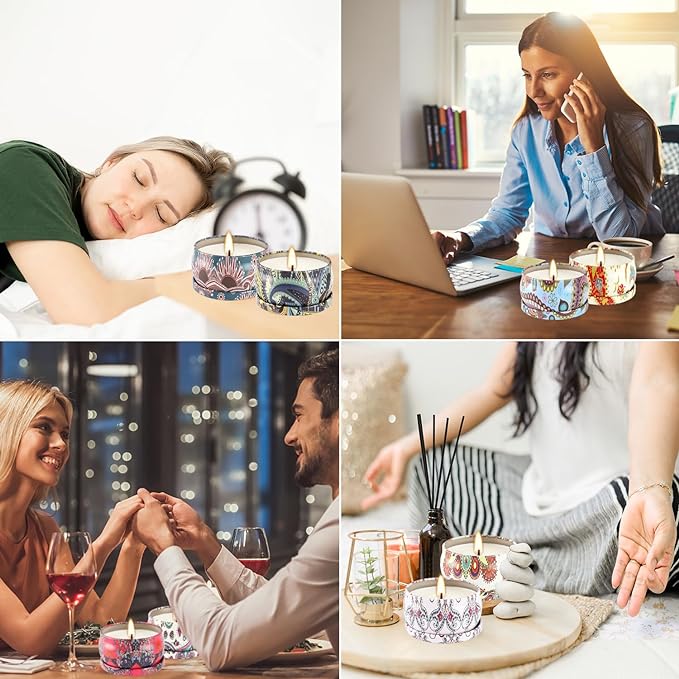 Scented Candles Gifts Set of 36, 2.5 oz Soy Wax Aromatherapy Travel Tin Jar Candles for Family,Colleagues,Friends, Teachers,Thank You Gifts