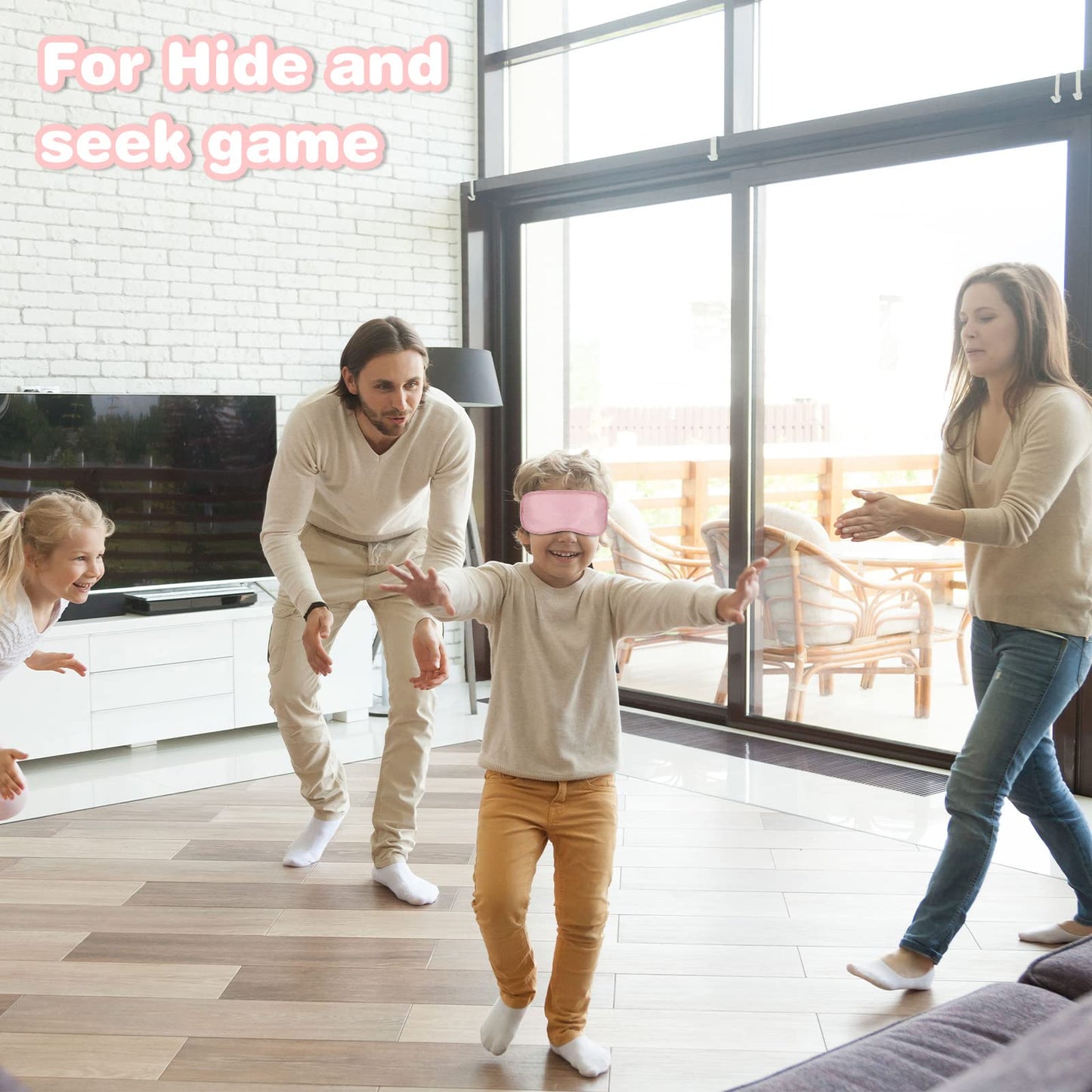 Silkfly 100 Pieces Silk Sleep Eye Mask Bulk Christmas Eye Cover Gifts Blindfold with Adjustable Elastic Strap Sleeping Night Mask for Women Comfortable Travel Sleep(Pink)