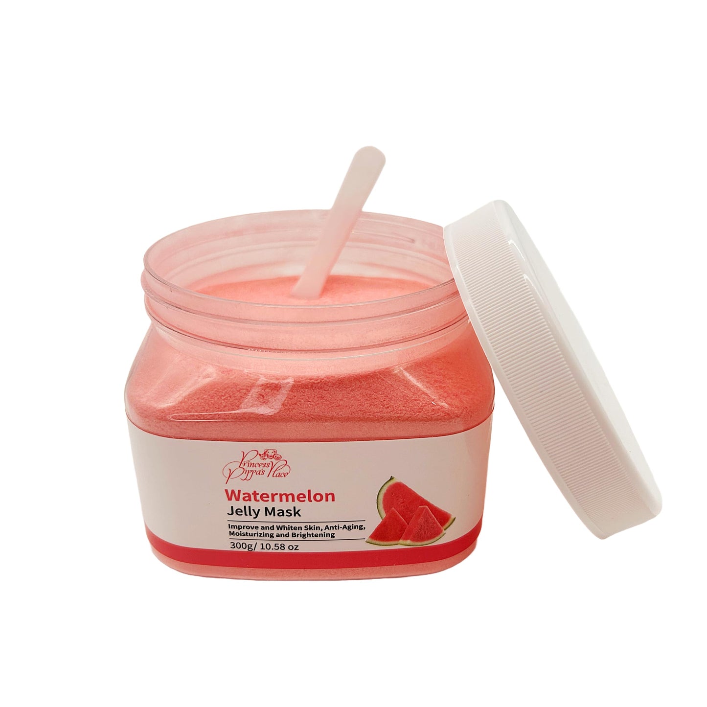 Generic Princess Pippa's Place Watermelon Jelly Mask Powder - Jelly Face Mask Peel Off- Hydrating, Moisturizing, Anti-Aging Jelly Mask for Face Glowing and Radiant Skin- 300G/10.58 Oz, Red