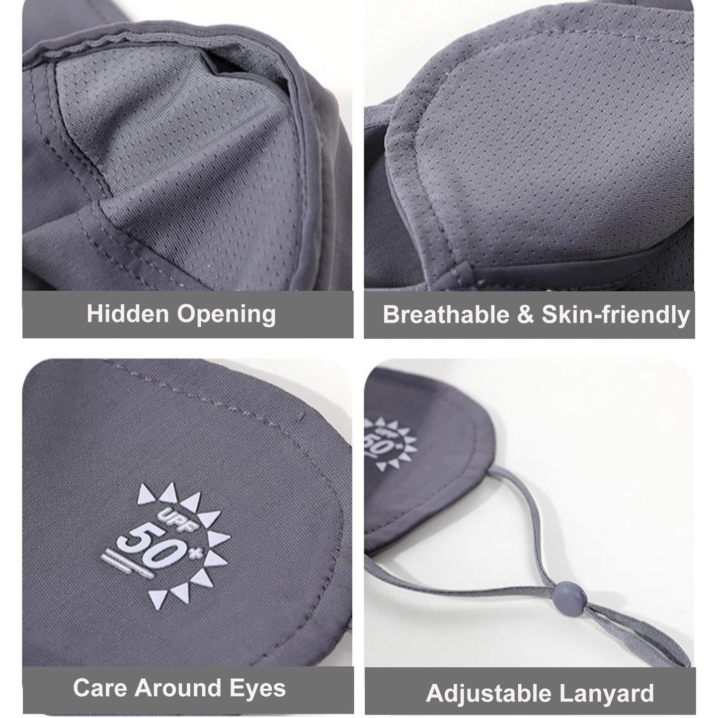 YUANST 2Pcs UV Face Mask, Sun Masks for Women, Cooling Breathable Face Cover for Outdoors, Washable Reusable (Pink+Gray)