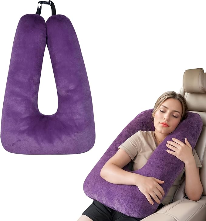 Travel Pillows for Car Back Seat U Shaped Travel Pillow Cushion Car Pillow for Family Sleeping Airplane Adults and Children Head Neck and Body Support Long Distance Journey Accessories