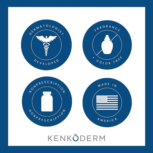 Kenkoderm Psoriasis Dead Sea Mineral Salt Soap with Argan Oil & Salicylic Acid, Natural Exfoliating Body & Face Cleanser for Sensitive Skin, Color & Fragrance Free, 4.25 Ounce, 1 Bar