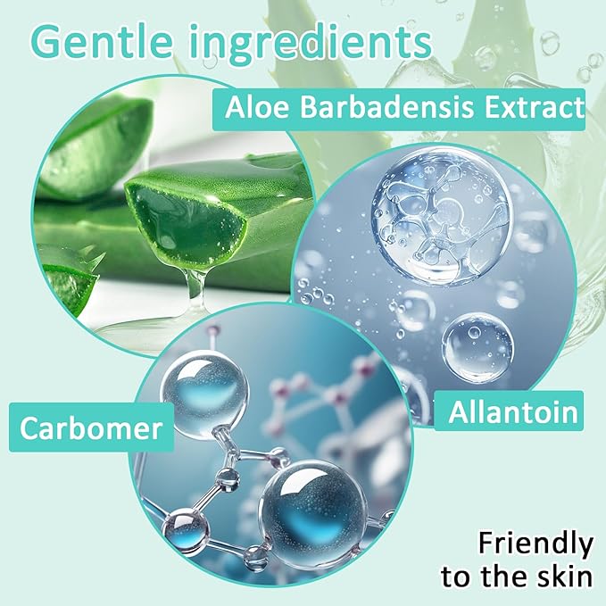 8PCS Aloe Vera Gel for Face,Hydrating Refreshing Aloe Vera Gel for Sunburn Relief,Travel Size Non-sticky Aloe Vera Face Moisturizer,Fast Absorbing After Sun Lotion Aloe Gel Moisturizer