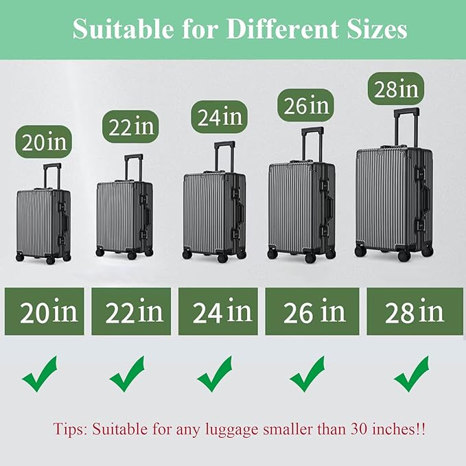 4PCS Luggage Straps for Suitcases & 2PCS Tags Set for Easy Identification,Travel Accessories for Safety,Luggage Strap for Travel Suitcase & Bag Closure,Mixed Colors