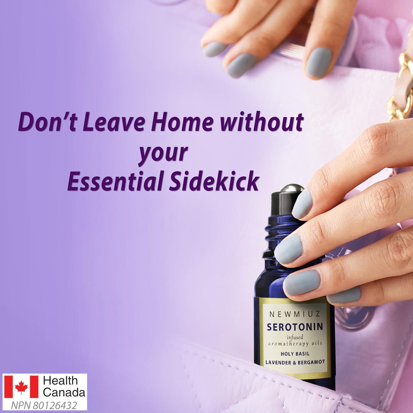 Calming Roll On Essential Oil Blend Anti Stress Roller Lavender Bergamot Holy Basil Destress Relief Gifts for Women Perfect Stocking Stuffers NEW MIUZ