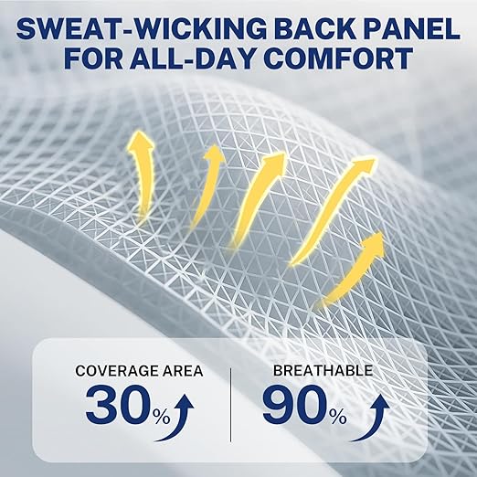 Back Brace for Lower Back Pain Relief, Ergonomic Curved Lumbar Support, Ultra Breathable Knitted Fabric, Adjustable Fit for Under Clothes, Sciatica, Scoliosis, Posture, Lifting, Size XXL
