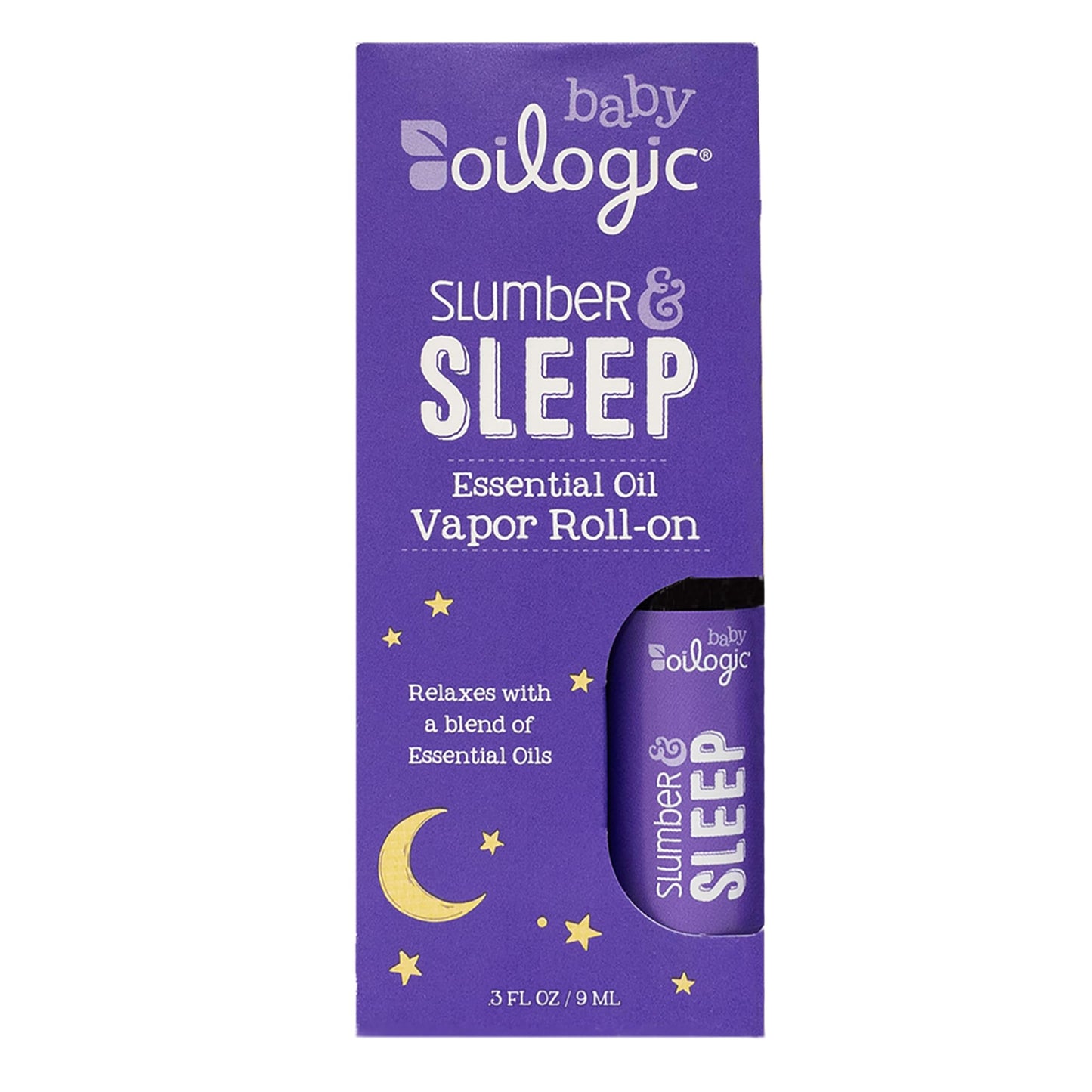 Oilogic Slumber & Sleep Roll-On Essential Oil for Babies & Toddlers - Gentle Aromatherapy Essential Oils, Mess-Free Comfort & Wellness Blends - Pediatrician-Tested Safe for Baby, .3 Fl Oz