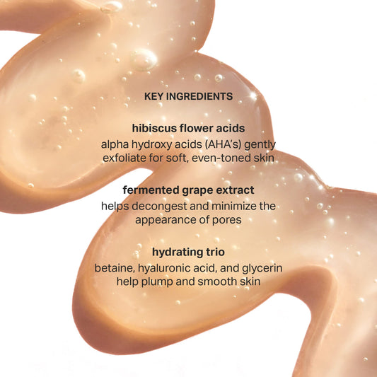 Cocokind AHA Jelly Cleanser, Gentle Face Wash and AHA BHA Cleanser with Hyaluronic Acid, Exfoliating Face Wash for Oily Skin