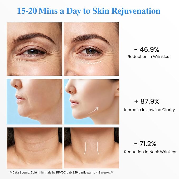 Cold Heat Facial Massager Red Light Therapy for Face Neck Eye Lifting Firming Depuffing,7-in-1 LED Facial Sculptor Skin Care,Cooling Electric gua sha Lift Device Reduce Forehead Frown Smile Line