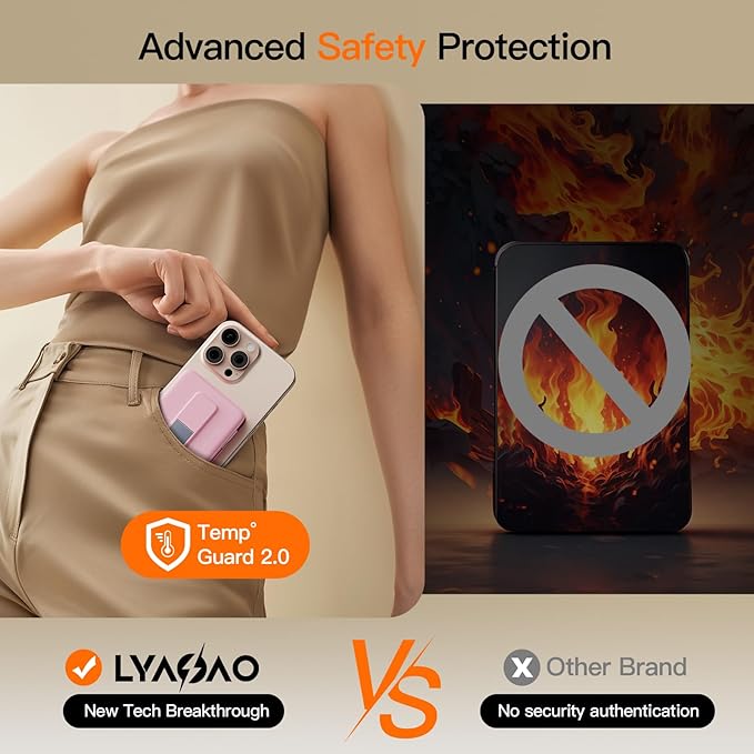 2025 Latest Portable Charger, 16800mAh Magnetic 15W Wireless Power Bank with 2 Built in Cables, LED Display Battery Pack Travel Essentials for iPhone 17/16/15/14/13/12/Pro/Mini/Pro Max