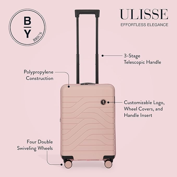Bric's Milano Ulisse 21" Expandable Spinner Pearl Pink One Size