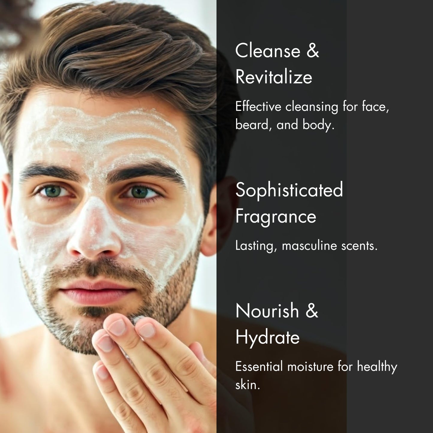 All With Earth Men’s Moisturizing Scrub Soap Set of 4 Handmade Natural Bars Rugged Masculine Scents Deep Cleanse Hydrate Nourish Face Beard Body (Option 2)