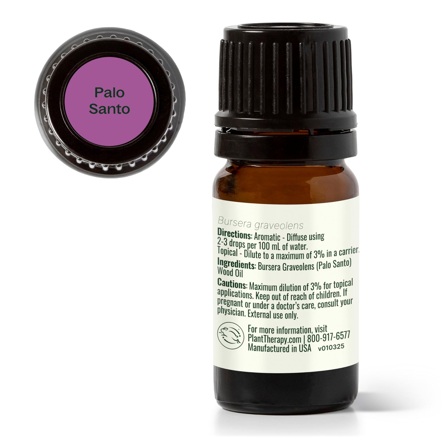 Plant Therapy Palo Santo Essential Oil 100% Pure, Undiluted, Natural Aromatherapy, Therapeutic Grade 5 mL (1/6 oz)
