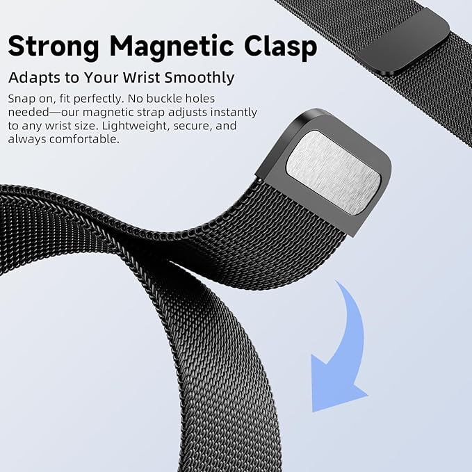 3D Pedometer Watches for Walking, Simple Step Counter Watches with Magnetic Watch Band, Waterproof Step Tracker Watches with Magnetic Watch Strap for Men Women Kids Senior