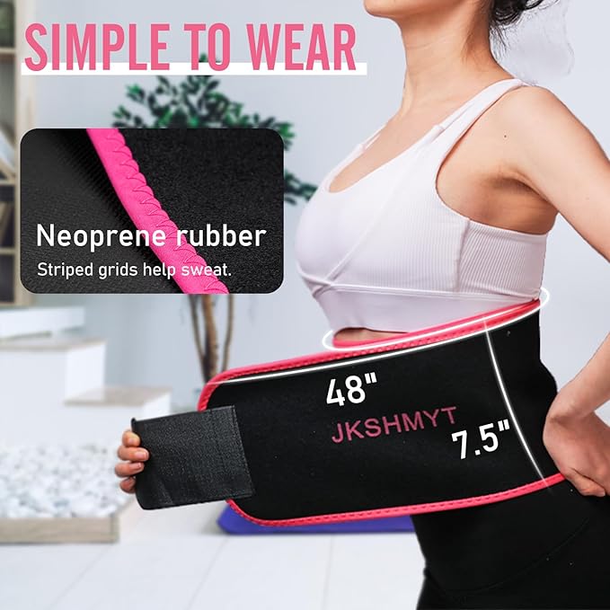 JKSHMYT Smart Weighted Fit Hoop Plus Size for Adults Weight Loss, Hula Circle-2 in 1 Infinity Fitness Hoop, 24 Links Detachable & Size Adjustable, with Waist Trainer for Women