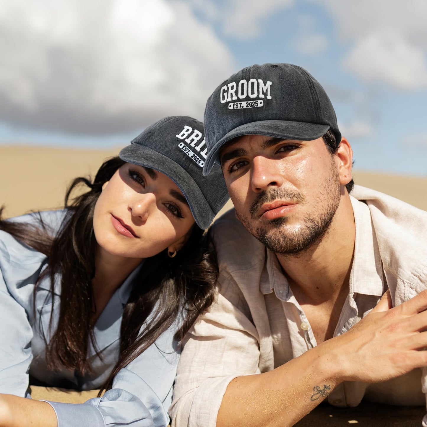 Bride and Groom Hats, Wedding Gifts for Couples 2025, Mr and Mrs Gifts Honeymoon for Newlyweds, Couples Hats for Wedding