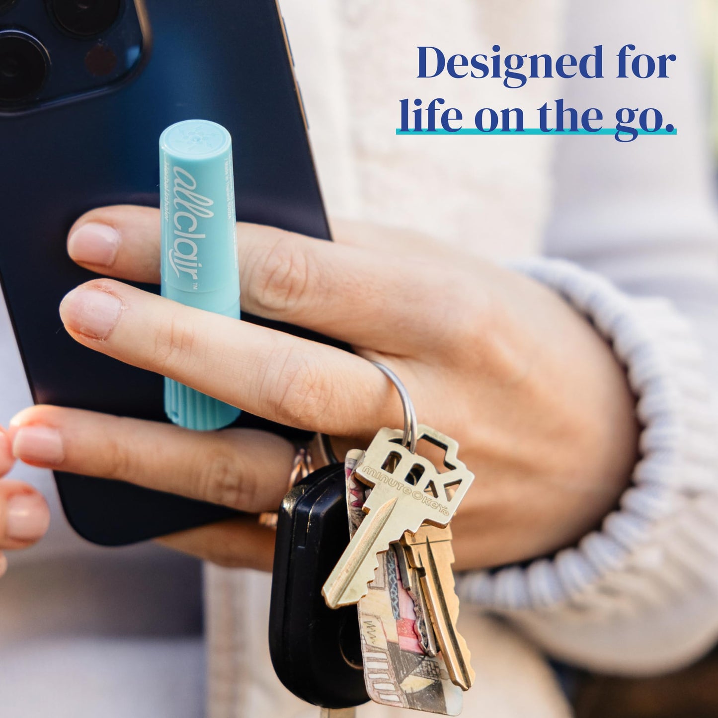 Allclair Nausea Relief Inhaler - Take Control of Motion Sickness, Morning Sickness, Medication, Stress - Fast, Natural, Drug-Free, Non-Drowsy & Portable Travel Essential - Pack of 2 Inhalers