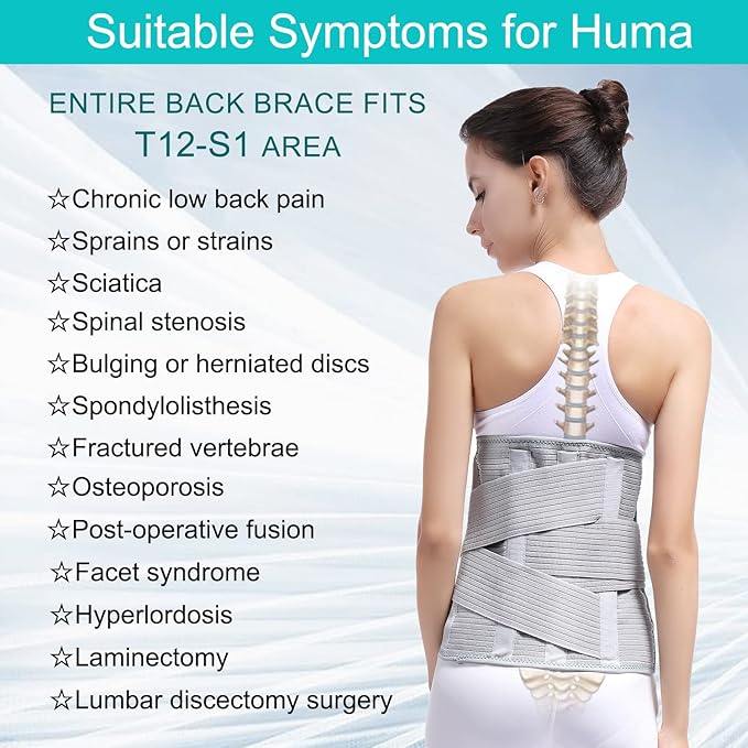 Back Support,Entire Back Brace, Lumbar Support Belt for Women & Men, Adjustable Waist Trainer Belt for Entire Back Pain Relief, Keeps Your Spine Straight and Safe(XL)