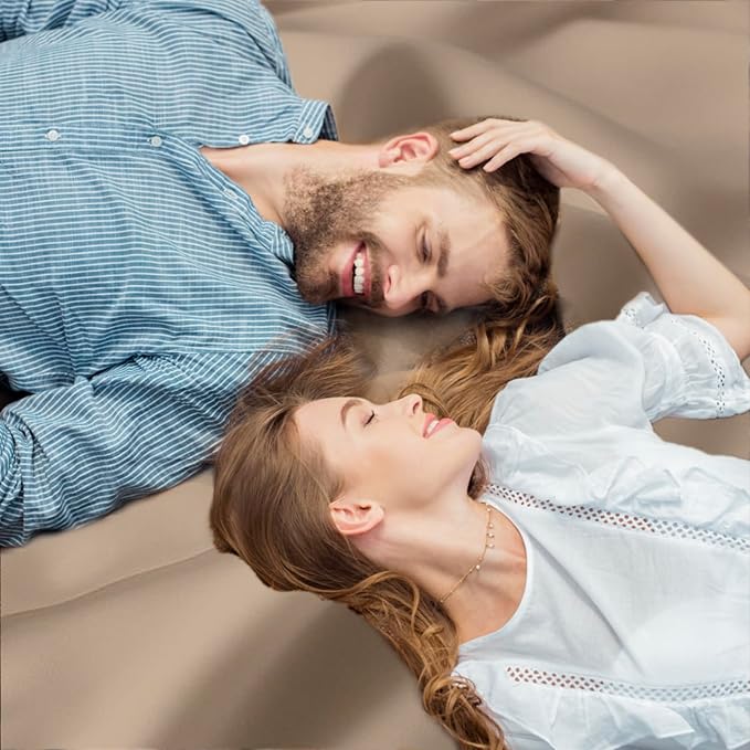 CAI TENG Fleece Throw Blanket Bulk Pack of 6 Lightweight Warm Throws Soft Cozy 50 x 60 inch Pet-Friendly Khaki