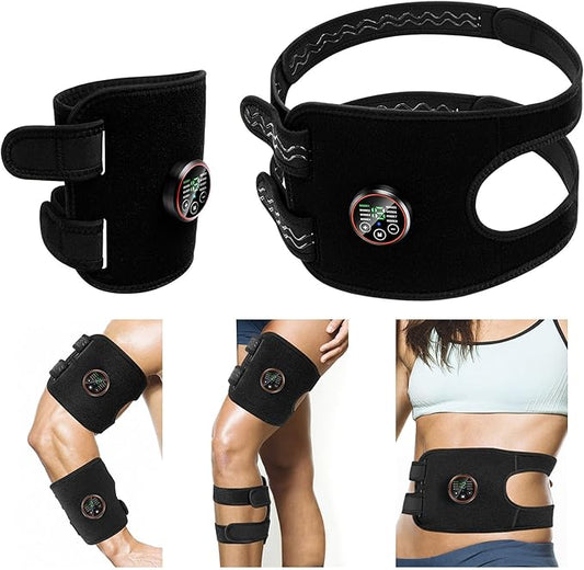 ABS Stimulator Muscle Toner Flex Fitness Belt for Arm, Foot and Waist - FDA Cleared AB Machine Abdominal Toning Ems Electro Stimulators Body Exercise Equipment Abdomen Home Office Workout