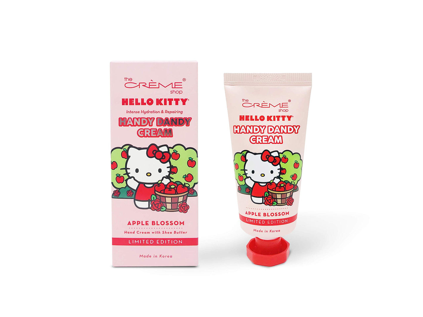 The Crème Shop Korean Cute Scented Pocket Portable Soothing Advanced Must-Have on-the-go - The Crème Shop x Sanrio Hello Kitty Handy Dandy Cream(Apple Blossom)
