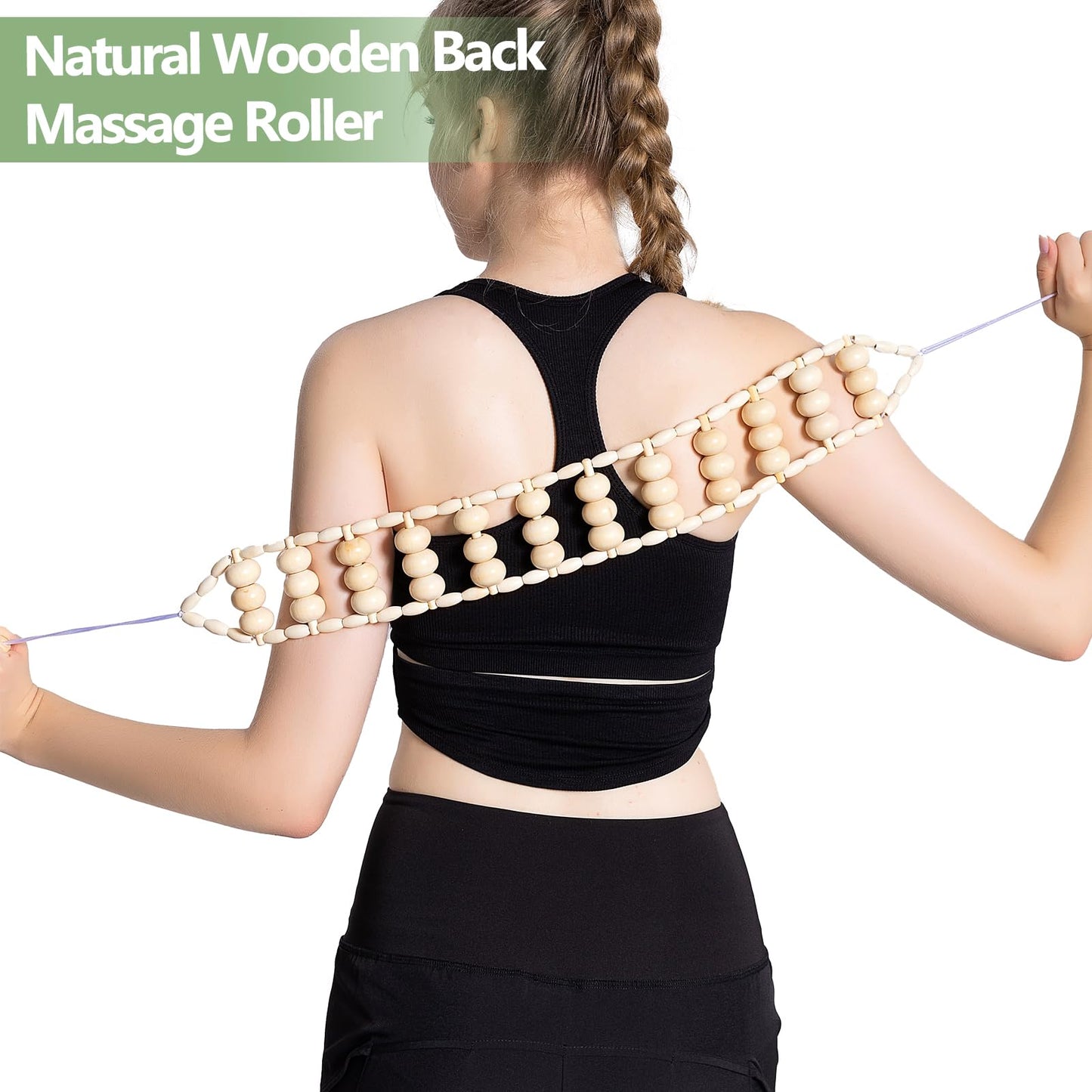 AICNLY 4 Pcs Wood Therapy Massage Tools for Body Shaping, Lymphatic Drainage Massager, Maderoterapia kit, Wooden Massage Roller, Anti-Cellulite Massager, Body Sculpting Tools Set