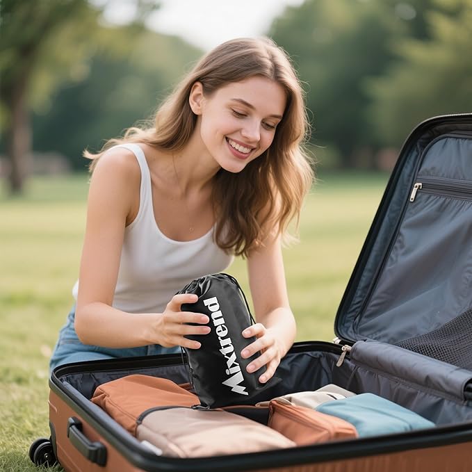 Mixtrend Travel Lumbar Pillow Inflatable Lumbar Support Pillow with Memory Foam, Back Support Pillow for Airplane Long Flight, Essential Travel Support Pillow for Women Men Kids（Lavender）