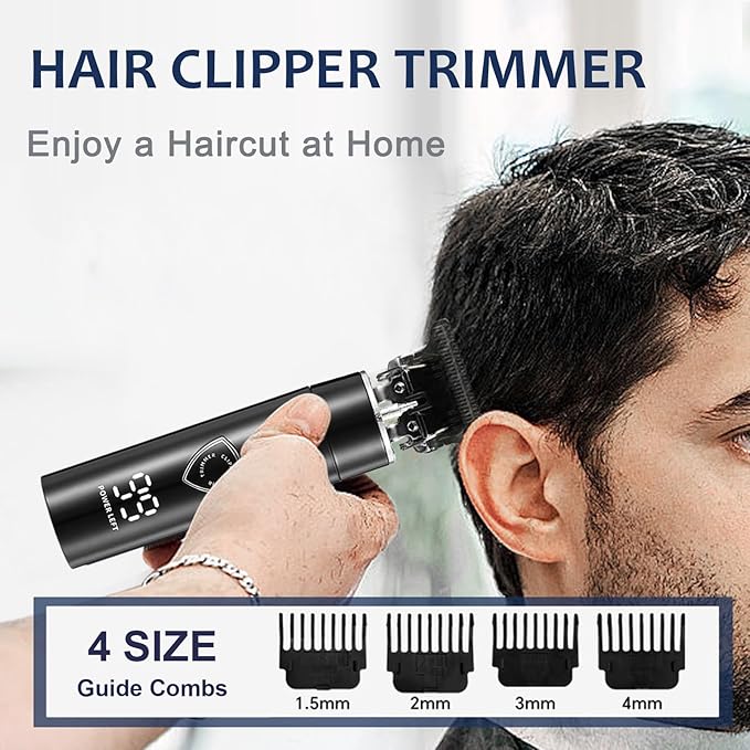 Body Hair Trimmer for Men - Electric Male Hygiene Grooming Shaver - Hair Razor Nose Trimmer Clippers - 3 in 1 Groin Groomer IPX5 Waterproof LED Display Remover for Chest Back Armpit