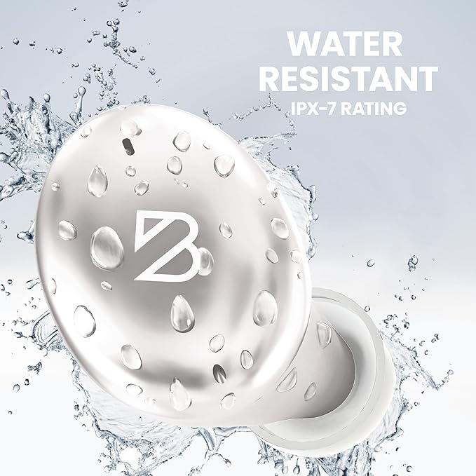 Back Bay Audio Tempo 30 Wireless Earbuds for Small Ears - Award-Winning Sound, Sweatproof Bluetooth Earbuds, Comfortable Ear Buds for Women, Silver Earphones Small Ear Canals, Long Battery Headphones