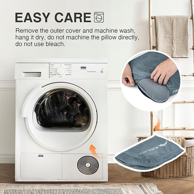 Camping Pillow, Memory Foam Travel Pillow with Portable Bag, Travel Pillows for Sleeping Hiking Pillow for Car Camping, Airplane, Backpacking