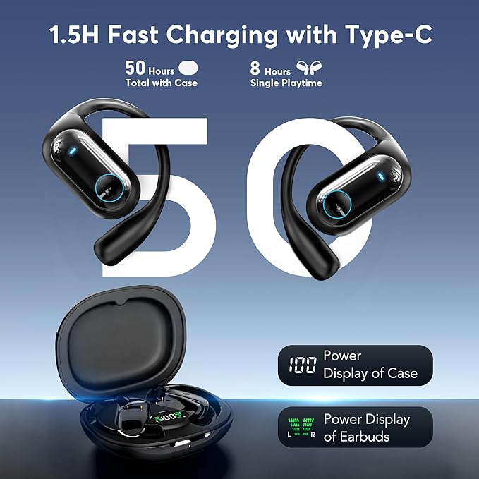 168 Languages AI Translation Earbuds, Bluetooth 5.4 Headphones Translator, 4-in-1 Smart Mode Touch Screen Real-Time Earphones Fit iOS and Android Ideal for Travel Business and Learning, Black