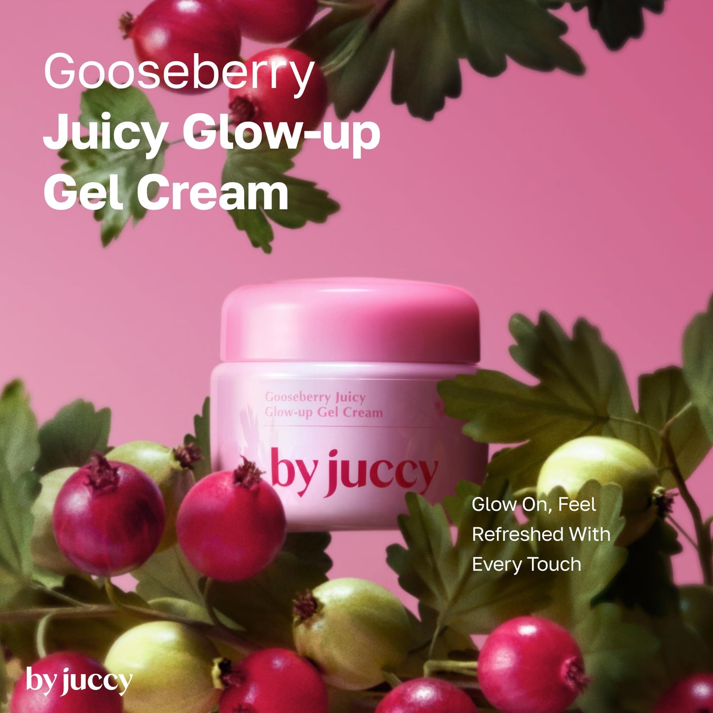 BYJUCCY Gooseberry Juicy Glow-up Gel CreamㅣDaily Hydration, Even Skin ToneㅣGooseberry, Alpha-Arbutin, Niacinamide, Centella AsiaticaㅣKorean Skin Care, Korean Moisturizer | By Juicy | 1.85 Fl.oz