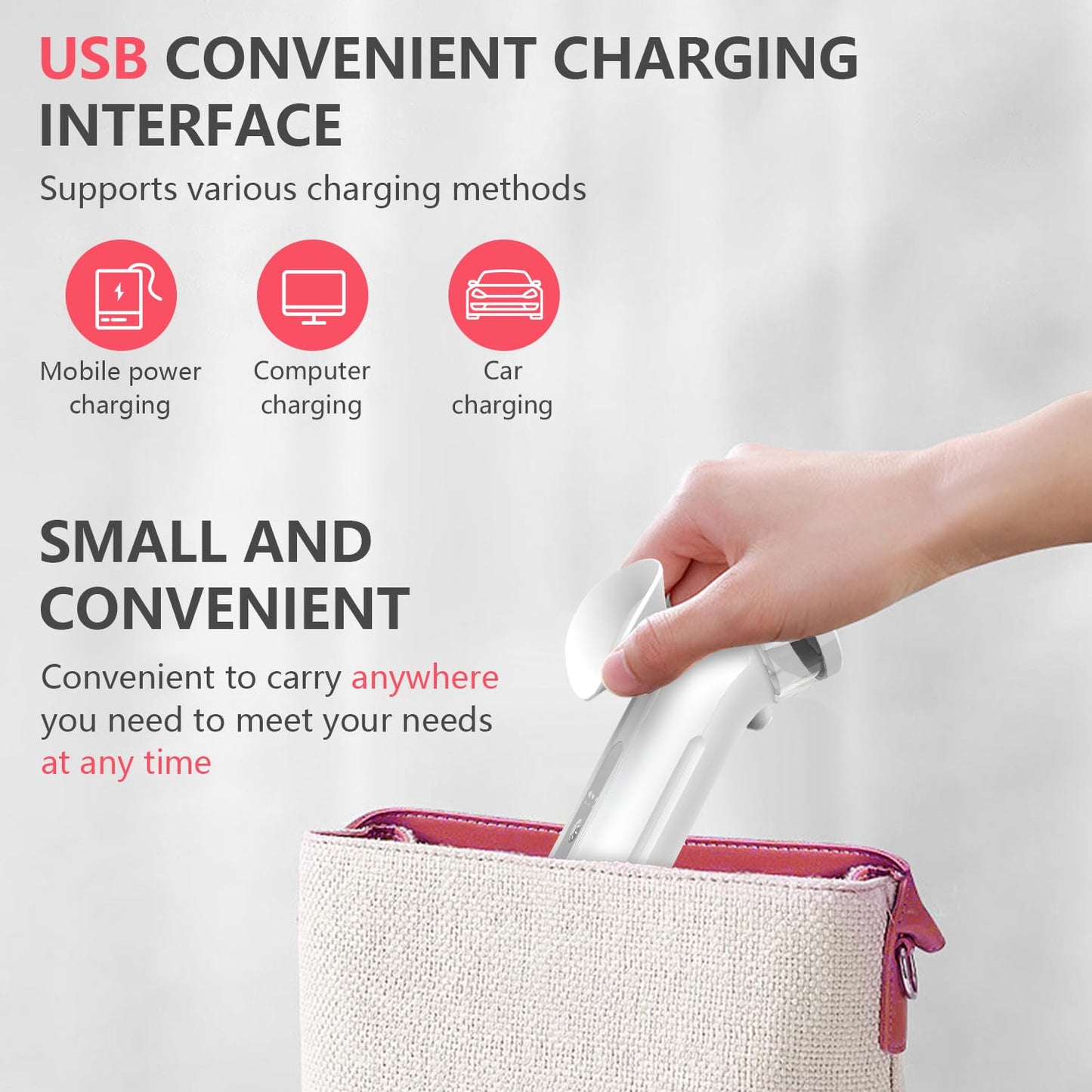 Eye Steamer for Dry Eyes, Heated Eye Steam Sprayer, Portable Nano 2 in 1 Eyes Mist Steamer, Rechargeable Heated Eye Masks for Moisturizing & Cleaning for Face for Home & Travel Use