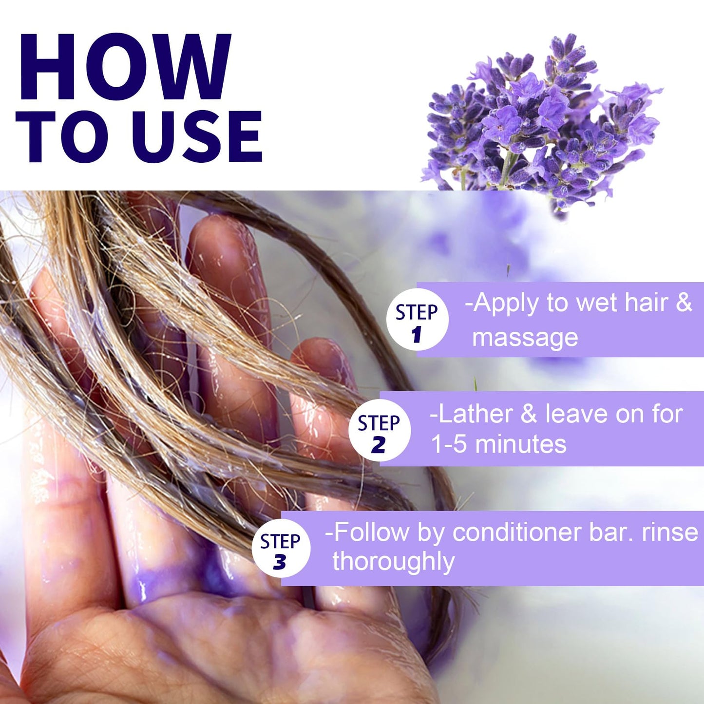 Sulfate Free Brass Toning Purple Shampoo Bar for Blonde, Bleached, Silver, or Brown Highlighted Hair, Travel Friendly, with Tin Container +Sponge