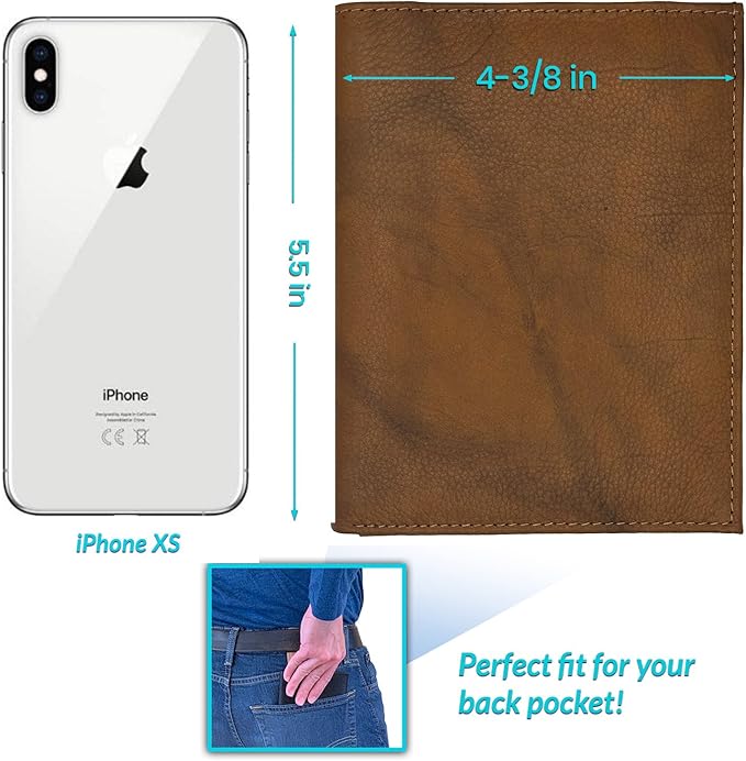 Antique Saddle RFID Genuine Leather Passport Wallet