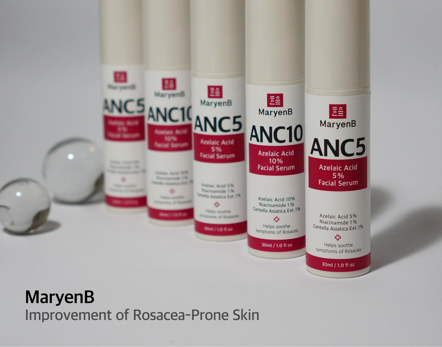 Azelaic Acid 5% Gentle Facial Serum with Niacinamide & Cica - Beginner-Friendly Face Serum for Sensitive Skin, Redness Relief - Korean Skincare, 1 Fl Oz (30ml)