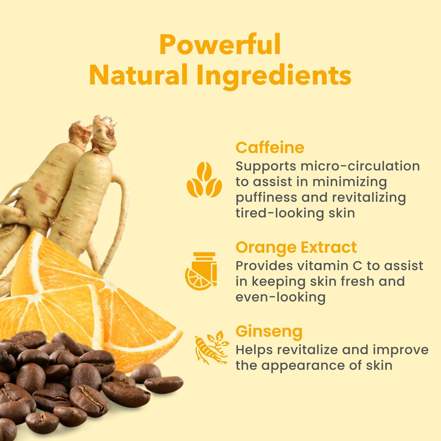 Patchology Wake Up Call Caffeine Facial Sheet Mask – Hydrating Face Mask with Caffeine, Orange Extract & Ginseng – Helps Refresh and Depuff Skin in 10 Minutes – Morning Skincare (4 Count)