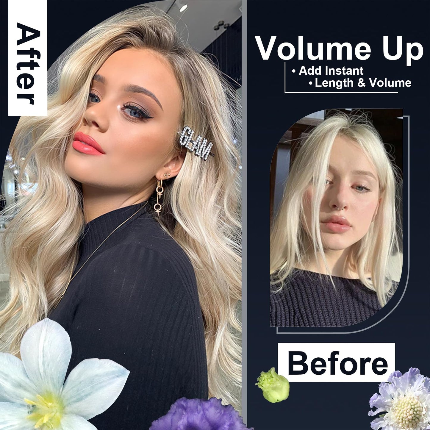 Travel Dual Voltage Hair Dryer Brush 4-IN-1 Portable Mini Hot Air Blow Dryer Straightener & Curler Brush, Titanium Round Blowout Styler Volumizer Tools, 110/240V US/EU/UK Plug for International Travel