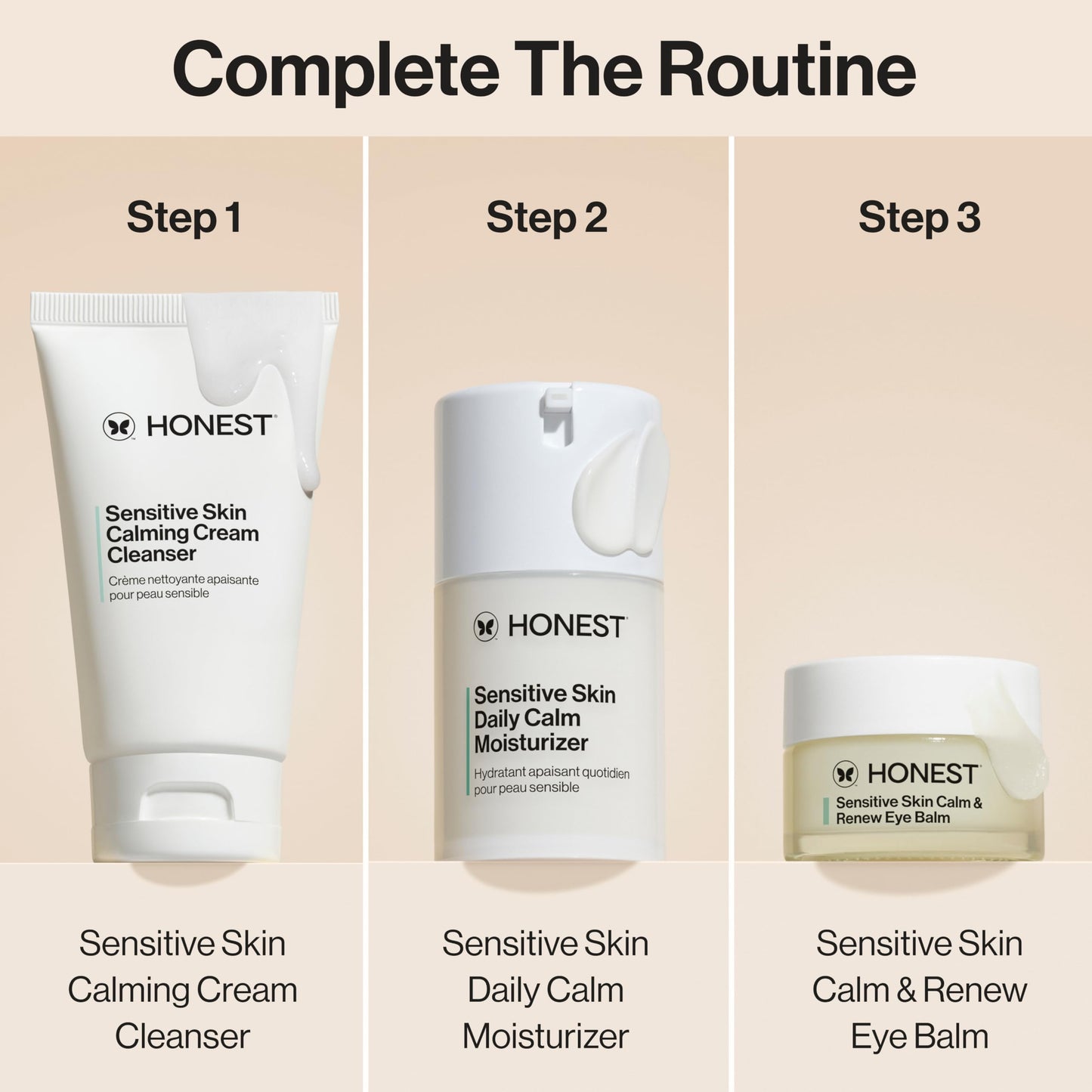 Honest Beauty Sensitive Skin Calm + Renew Eye Balm | Moisturizing + Firming | Hypoallergenic, Fragrance Free, Vegan | 0.5 oz