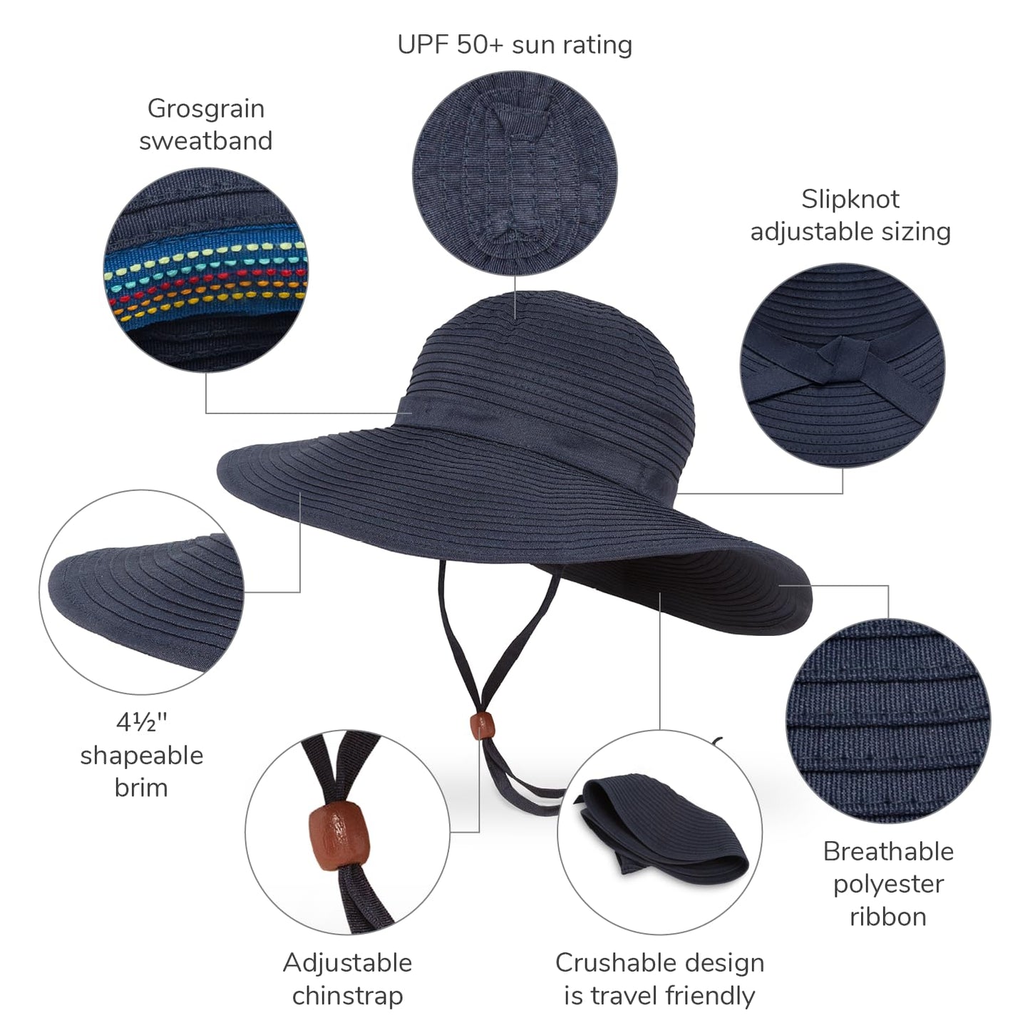 Sunday Afternoons Beach Hat, White, Medium