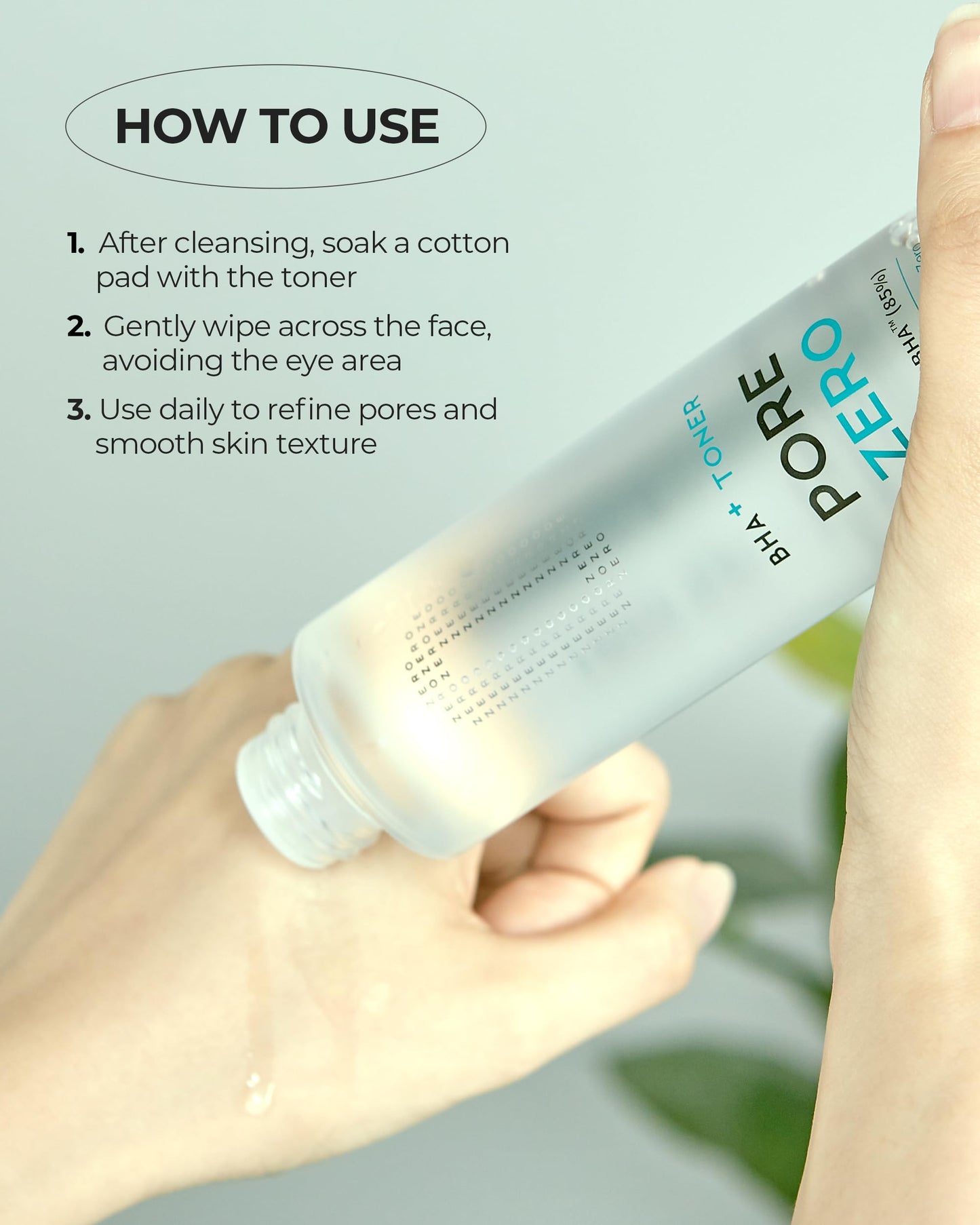 BE THE SKIN BHA+ Pore Zero Daily Exfoliating Toner - Pore Refining Korean Face Toner for Acne Prone Skin - Salicylic Acid for Pores and Sebum, 5.07 fl.oz.