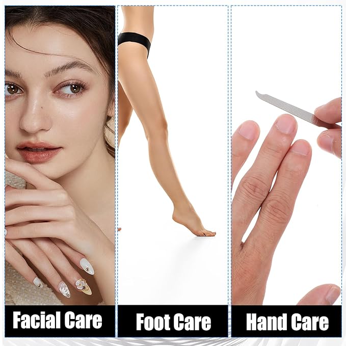 12 Sets Manicure Set 8 in 1 Stainless Steel Nail Grooming Set Professional Manicure and Pedicure Kit Bulk Cuticle Nail Care Foot Pedicure Tools with Portable Travel Case for Men Women