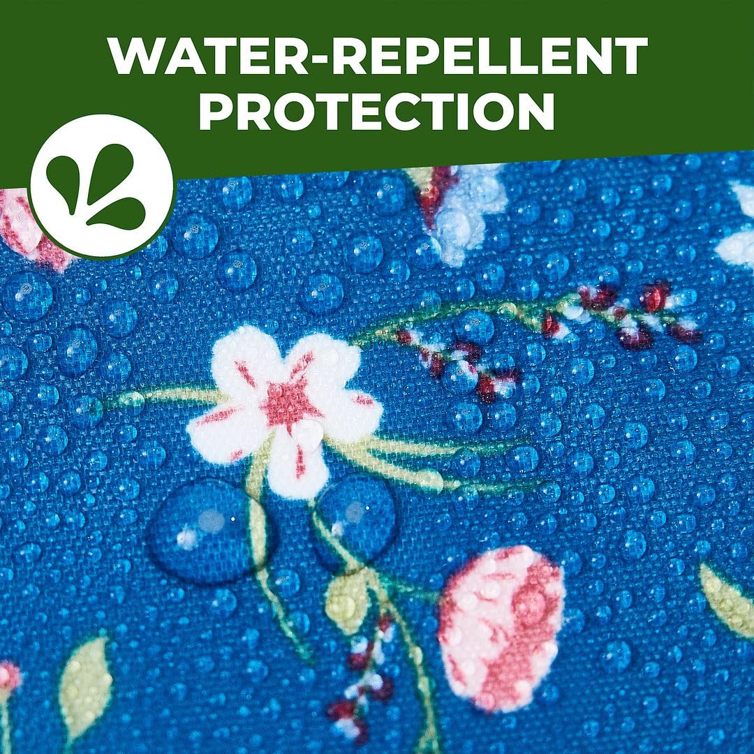 ECO CHIC Hiking Lightweight Packable Backpack - Foldable Daypack for Travel & Hiking & Outdoor Adventures - Waterproof Backpack from Recycled Materials (Floral Navy)