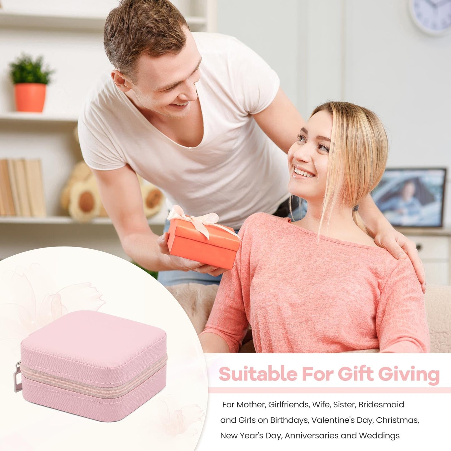 12 Pcs Travel Jewelry Box Exquisite Travel Jewelry Case Portable Jewellery Storage Holder Organizer Box Small Jewelry Organizer for Rings Earrings Necklaces Pendants Bracelets Watches