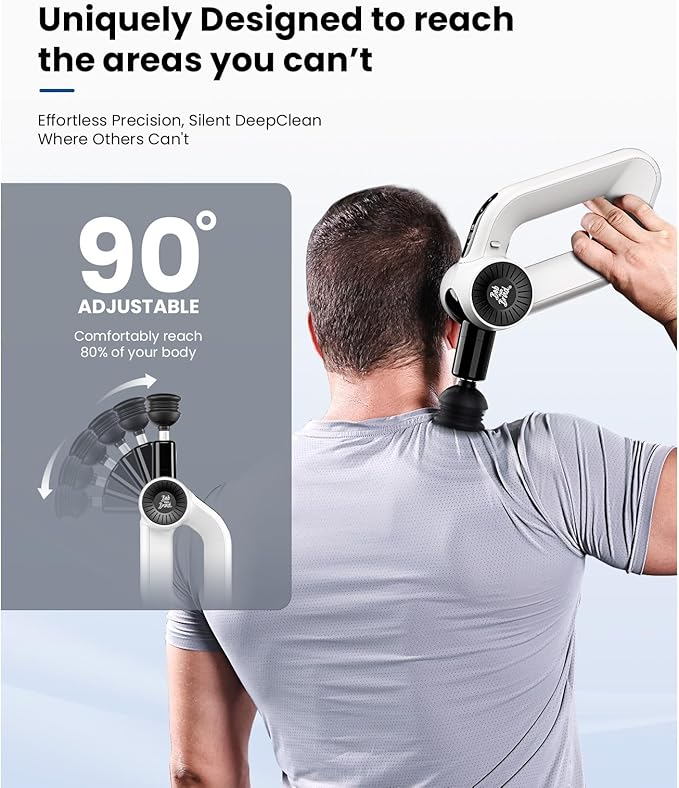 BOB AND BRAD D6 Pro Plus Massage Gun with Heat, Deep Tissue Percussion with 16mm Amplitude, Professional Muscle Massager Gun for Athletes, Quiet Electric Handheld Massager