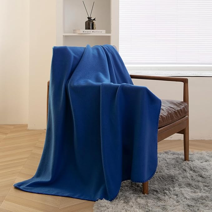 CAI TENG Fleece Throw Blanket Bulk 6 Pack Blankets Soft Lightweight Kids Cozy Polar Fleece Blanket 50 x 60 Solid Pet-Friendly Deco Bed Sofa Couch Fleece Fabric Travel Wedding Gift Outdoor Aqua Blue