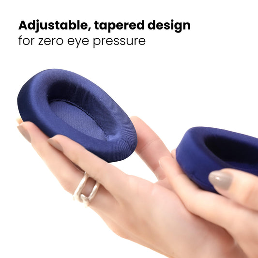 Manta Silk Sleep Mask – Premium 22 Momme Silk Eye Mask, Designed for Blackout Comfort, Breathable and Washable, Adjustable Fit (Purple)