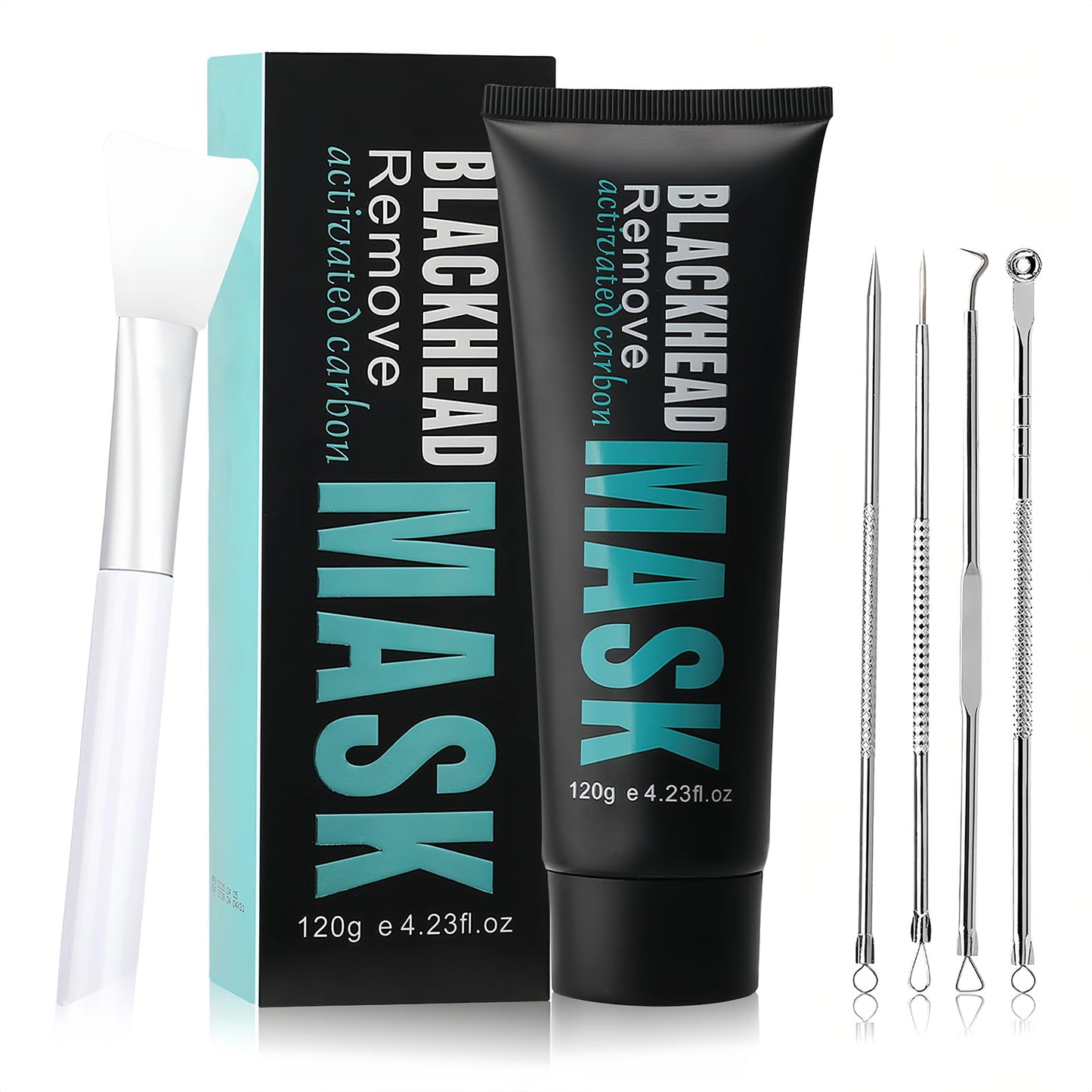 Blackhead Remover Mask,Deep Cleaning Black Charcoal Face Mask Peel Off,for Women and Men,Black Head Remover for Face,4.23 fl.oz.